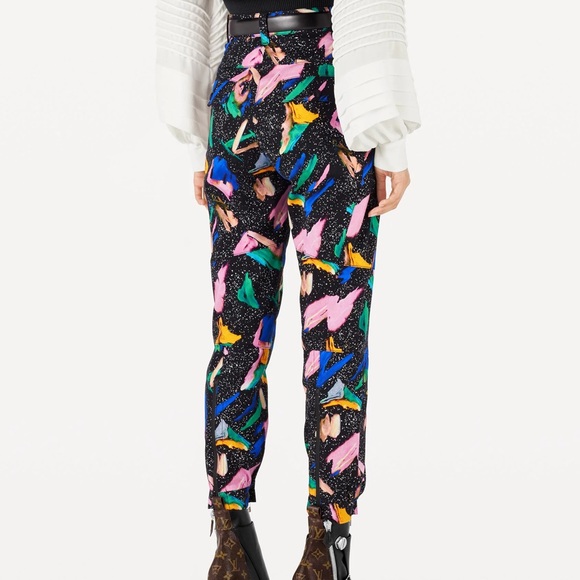 Louis Vuitton Spring 2019 Nicolas Ghesquière Muliticolor Pants Size US 6 | FR 38 - Picture 3 of 11